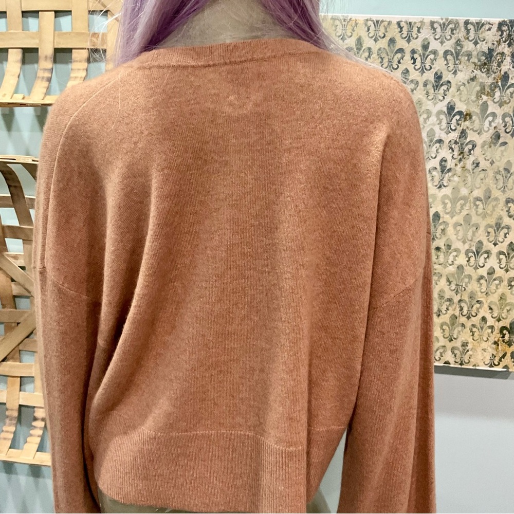 Joie Camel Button-Up Cardigan 100% Cashmere - Picture 5 of 7
